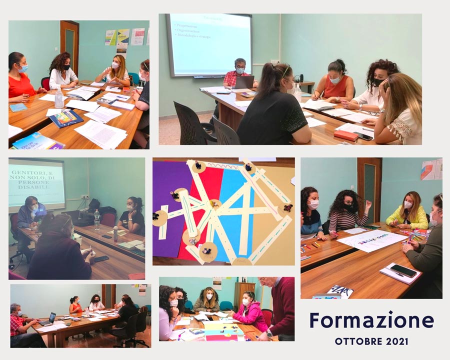 collage di foto di vari momenti del corso