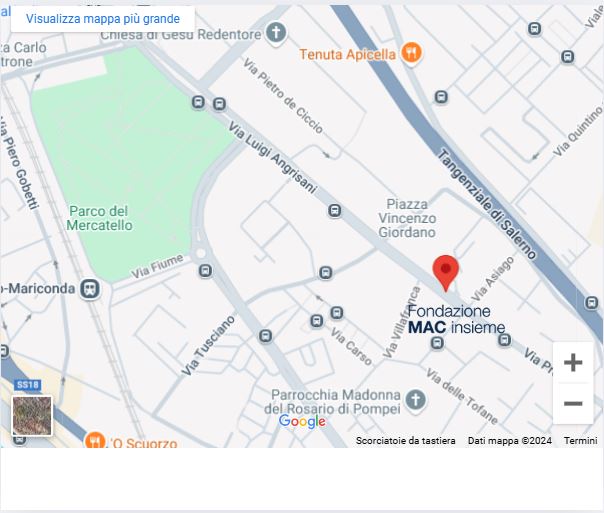 immagine della mappa di Google che localizza la nuova sede